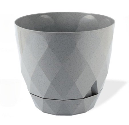 Yakamoz Saksı 1 No - Çiçek Saksı -0.65Litre Beyaz