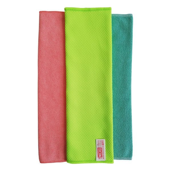 Microlüks 3'lü Temizlik Bezi - Mikrofiber Bez - Toz Bezi -