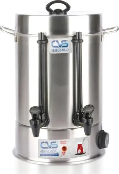 CVS Dn 91105 . 40 Bardak Elektrikli Termostatlı 4 Lt Paslanmaz Çelik Semaver Çay Otomatı Makinesi