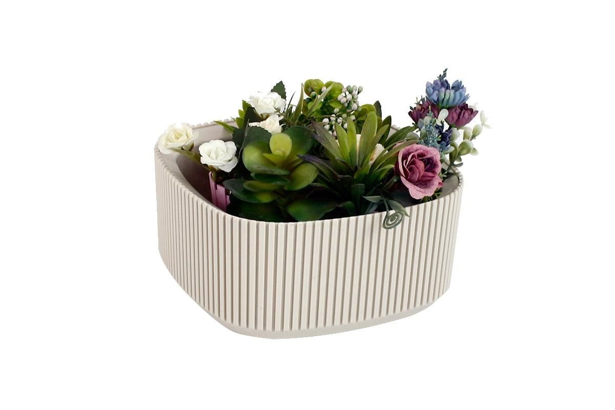 Karasu Plastik Pera Saksı Aranjman No:2 Bej